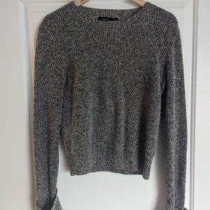 Theory Black, Grey, White Sweater Size Small